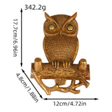 Maxbell Wall Hanging Owl Statue Nordic Wall Hanging Decoration for Cafe Hotel Office
