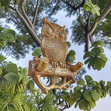 Maxbell Wall Hanging Owl Statue Nordic Wall Hanging Decoration for Cafe Hotel Office