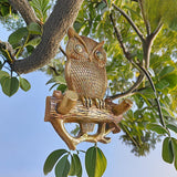 Maxbell Wall Hanging Owl Statue Nordic Wall Hanging Decoration for Cafe Hotel Office