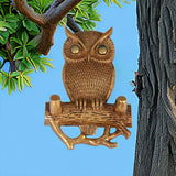 Maxbell Wall Hanging Owl Statue Nordic Wall Hanging Decoration for Cafe Hotel Office