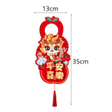 Maxbell 2024 New Year Door Handle Decoration with Tassels Spring Festival Decoration