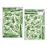 Maxbell 2 Pieces Wall Art Decals Bamboo Forest Wall Art Stickers for Indoor Bathroom