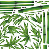 Maxbell 2 Pieces Wall Art Decals Bamboo Forest Wall Art Stickers for Indoor Bathroom