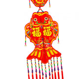 Maxbell 2024 New Year Decoration Lucky Fish Red Pendant for Holiday Wall Living Room