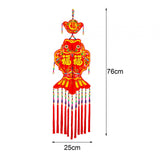 Maxbell 2024 New Year Decoration Lucky Fish Red Pendant for Holiday Wall Living Room