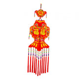 Maxbell 2024 New Year Decoration Lucky Fish Red Pendant for Holiday Wall Living Room