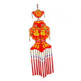 Maxbell 2024 New Year Decoration Lucky Fish Red Pendant for Holiday Wall Living Room