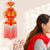 Maxbell 2024 New Year Decoration Lucky Fish Red Pendant for Holiday Wall Living Room