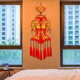 Maxbell 2024 New Year Decoration Lucky Fish Red Pendant for Holiday Wall Living Room