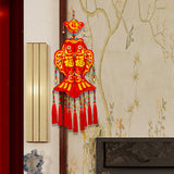 Maxbell 2024 New Year Decoration Lucky Fish Red Pendant for Holiday Wall Living Room