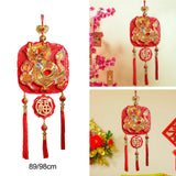 Maxbell Chinese New Year Hanging Decorations Housewarming Home 2024 Dragon Door Sign Small