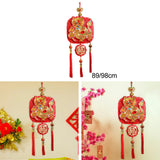 Maxbell Chinese New Year Hanging Decorations Housewarming Home 2024 Dragon Door Sign Small