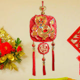 Maxbell Chinese New Year Hanging Decorations Housewarming Home 2024 Dragon Door Sign Small