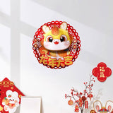 Maxbell 2024 Chinese New Year Door Sticker Window Cling for Celebration Office Party