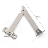Maxbell 2 Pieces Lid Support Hinges Cabinet Cupboard Door Folding Hinge for Gift Box M