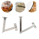 Maxbell 2 Pieces Lid Support Hinges Cabinet Cupboard Door Folding Hinge for Gift Box M