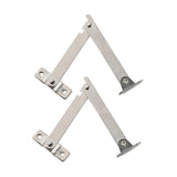 Maxbell 2 Pieces Lid Support Hinges Cabinet Cupboard Door Folding Hinge for Gift Box M
