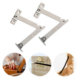 Maxbell 2 Pieces Lid Support Hinges Cabinet Cupboard Door Folding Hinge for Gift Box M