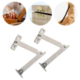 Maxbell 2 Pieces Lid Support Hinges Cabinet Cupboard Door Folding Hinge for Gift Box M