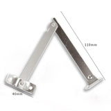 Maxbell 2 Pieces Lid Support Hinges Cabinet Cupboard Door Folding Hinge for Gift Box L