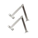 Maxbell 2 Pieces Lid Support Hinges Cabinet Cupboard Door Folding Hinge for Gift Box L