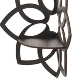 Maxbell Flower Shape Corner Shelf Wood Floating Shelves for Home Kitchen Living Room