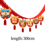 Maxbell Chinese Dragon Year 118inch Hanging Garland Felt Material for Bedroom Sturdy