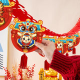 Maxbell Chinese Dragon Year 118inch Hanging Garland Felt Material for Bedroom Sturdy