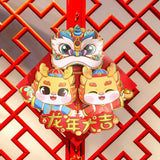 Maxbell Chinese New Year Door Sticker Wall Mural for Celebration Cabinet Dining Room Style A