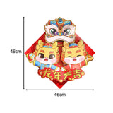 Maxbell Chinese New Year Door Sticker Wall Mural for Celebration Cabinet Dining Room Style A