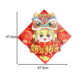 Maxbell Chinese New Year Door Sticker Wall Mural for Celebration Cabinet Dining Room Style B