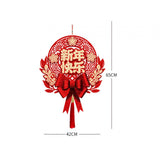 Maxbell Chinese New Year Blessing Hanging Decoration Decor for Door Living Room Tree Style A