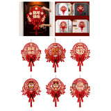 Maxbell Chinese New Year Blessing Hanging Decoration Decor for Door Living Room Tree Style A