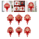Maxbell Chinese New Year Blessing Hanging Decoration Decor for Door Living Room Tree Style A