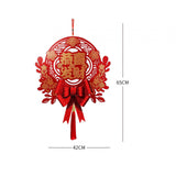 Maxbell Chinese New Year Blessing Hanging Decoration Decor for Door Living Room Tree Style B