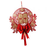 Maxbell Chinese New Year Blessing Hanging Decoration Decor for Door Living Room Tree Style B