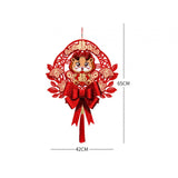 Maxbell Chinese New Year Blessing Hanging Decoration Decor for Door Living Room Tree Style E