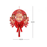 Maxbell Chinese New Year Blessing Hanging Decoration Decor for Door Living Room Tree Style F