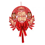 Maxbell Chinese New Year Blessing Hanging Decoration Decor for Door Living Room Tree Style F