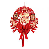Maxbell Chinese New Year Blessing Hanging Decoration Decor for Door Living Room Tree Style F