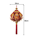 Maxbell Chinese New Year Decoration Traditional Tassel Pendant for Bedroom Tree Shop Square