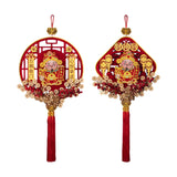 Maxbell Chinese New Year Decoration Traditional Tassel Pendant for Bedroom Tree Shop Square