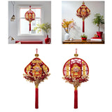 Maxbell Chinese New Year Decoration Traditional Tassel Pendant for Bedroom Tree Shop Square