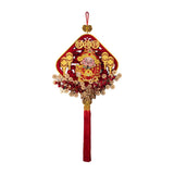 Maxbell Chinese New Year Decoration Traditional Tassel Pendant for Bedroom Tree Shop Square