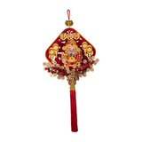 Maxbell Chinese New Year Decoration Traditional Tassel Pendant for Bedroom Tree Shop Square
