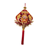 Maxbell Chinese New Year Decoration Traditional Tassel Pendant for Bedroom Tree Shop Square