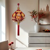 Maxbell Chinese New Year Decoration Traditional Tassel Pendant for Bedroom Tree Shop Square