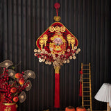 Maxbell Chinese New Year Decoration Traditional Tassel Pendant for Bedroom Tree Shop Square