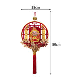 Maxbell Chinese New Year Decoration Traditional Tassel Pendant for Bedroom Tree Shop Round