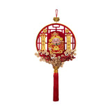 Maxbell Chinese New Year Decoration Traditional Tassel Pendant for Bedroom Tree Shop Round